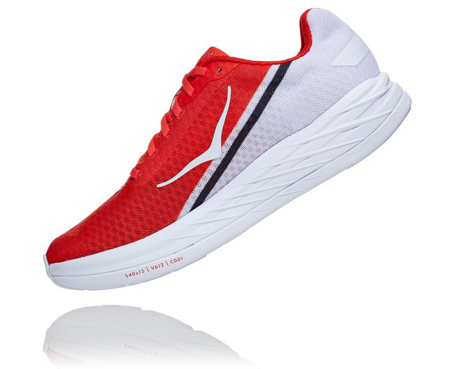 Hoka One One Koşu Ayakkabısı Erkek Kırmızı/Beyaz - Rocket X - XE5748920